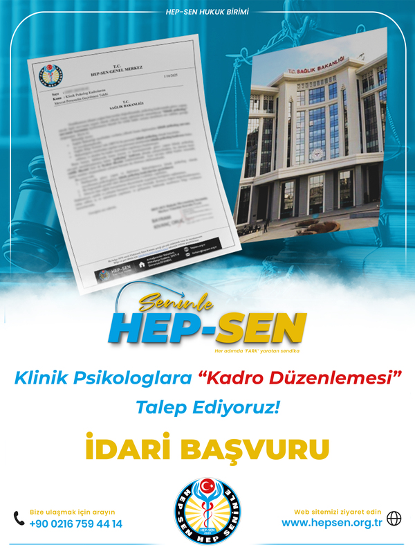 Klinik Psikologlara Kadro Düzenlemesi Talep Ediyoruz!